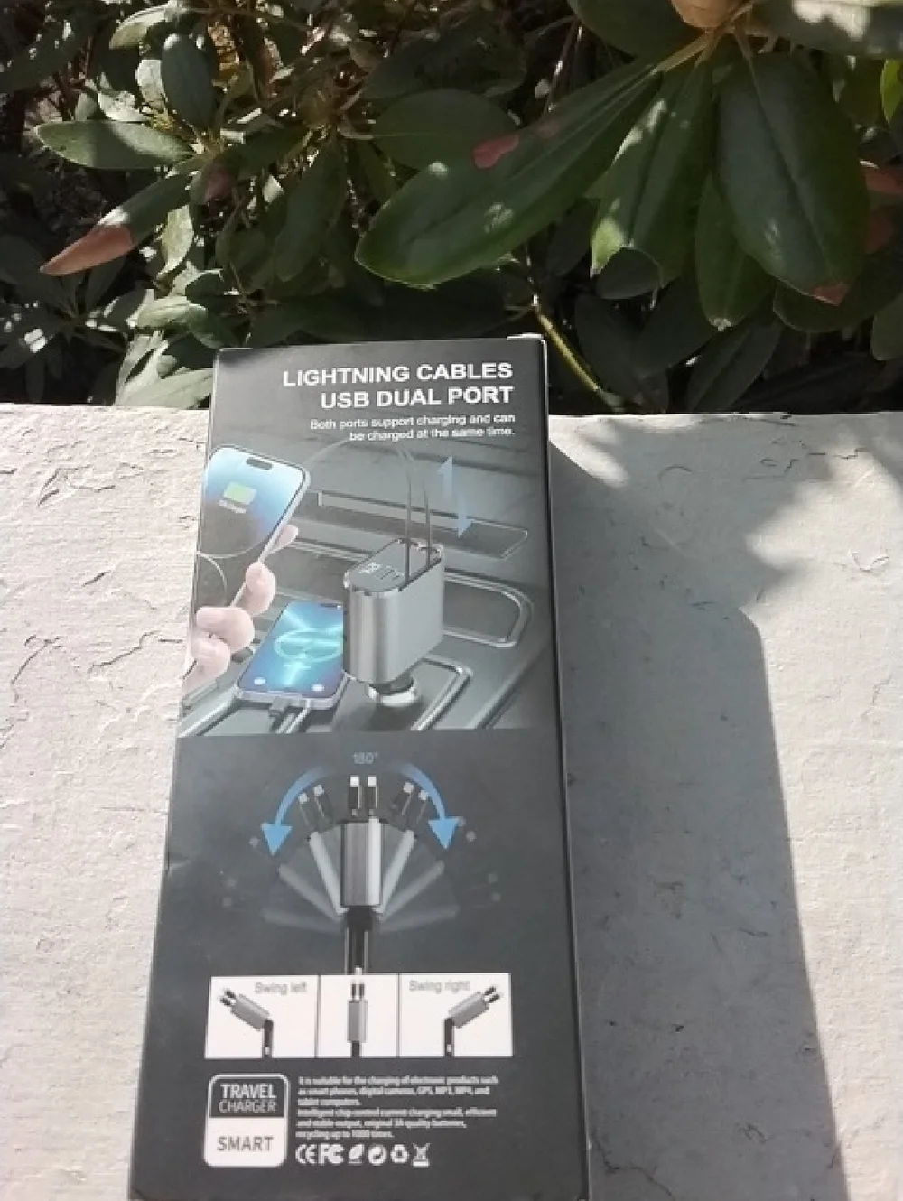 Hexibii NIB 4-in-1 Super Fast Car Charger - Purple Box
